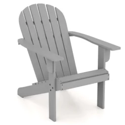 Costway Patio Adirondack Chair With Inclined Seat High Backrest & Wide Armrests White/Blue/Gray/Red -Costway GUEST 2852bd68 1b29 4643 8e6c 4253571081d0