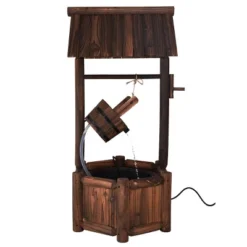 Costway Garden Rustic Wishing Well Water Fountain Wooden Outdoor Electric Backyard Pump 17 Costway Garden Rustic Wishing Well Water Fountain Wooden Outdoor Electric Backyard Pump -Costway GUEST 29338980 cb75 4f4b 8694 2f74ed88e0bc
