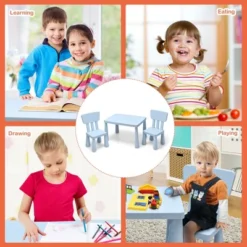 Costway Kids Table & 2 Chairs Set Toddler Activity Play Dining Study Desk Baby Gift -Costway GUEST 2aa2f3bd 3a18 4191 84d9 14248bbebc1a