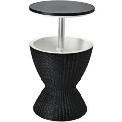 Costway 8 Gallon 3 In 1 Patio Rattan Cooler Bar Table Adjust Ice Bucket BrownBlack 21 Costway 8 Gallon 3 In 1 Patio Rattan Cooler Bar Table Adjust Ice Bucket BrownBlack -Costway GUEST 2b14a77f f3e9 425d bb59 e6cbd0e2dda1