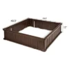 Costway 48.5'' Raised Garden Bed Square Plant Box Planter Flower Vegetable Brown 2 Costway 48.5'' Raised Garden Bed Square Plant Box Planter Flower Vegetable Brown -Costway GUEST 2e46ad6b 635c 431e a5eb c7db9eac655a 1