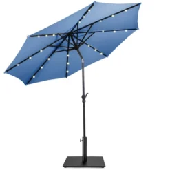Costway 10ft Solar Lights Patio Umbrella Outdoor W/ 36 LBS Steel Umbrella Stand -Costway GUEST 2e747abb 453a 4c12 9501 284a4b27f4dd