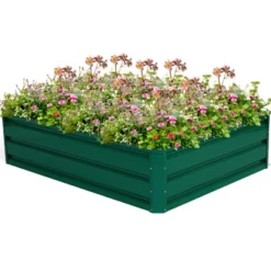Costway 47"x35.5" Patio Raised Garden Bed Vegetable Flower Plant Dark Green New -Costway GUEST 2f18486e 2b59 4ef0 b849 cf8417e343dc