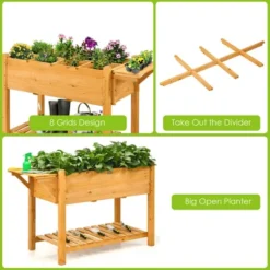 Costway Raised Garden Bed Elevated Planter Box Kit W/8 Grids & Folding Tabletop -Costway GUEST 304905a7 0792 4149 8c07 3cf18270106d