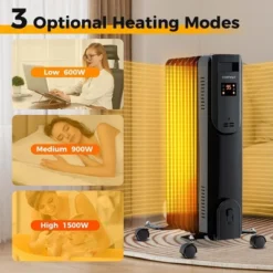 Costway Oil Radiant Heater With Adjustable Thermostat Remote Overheat & Tip-Over Protection 13 Costway Oil Radiant Heater With Adjustable Thermostat Remote Overheat & Tip-Over Protection -Costway GUEST 307946f5 7b72 4863 ae99 1d153f273e85
