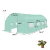 10'X6.5'X20' Walk-in Greenhouse Backyard Grow Tents Steel Frame 8 Windows -Costway GUEST 30d64fd9 23ab 4c3a a1e2 706e5ee4257b