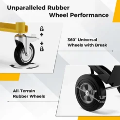 Costway 3-in-1 Convertible Hand Truck With 4 Rubber Wheels 1000 Lbs Max Load Capacity 17 Costway 3-in-1 Convertible Hand Truck With 4 Rubber Wheels 1000 Lbs Max Load Capacity -Costway GUEST 30f7aea0 eb7f 4be1 9f46 9d2280e127a7
