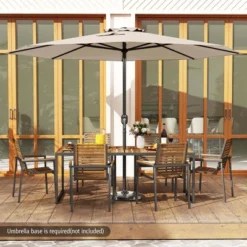 Costway 12 FT Patio Umbrella Outdoor Market Umbrella With Crank Handle 8 Sturdy Ribs Coffee/Beige/Red/Navy/Gray 18 Costway 12 FT Patio Umbrella Outdoor Market Umbrella With Crank Handle 8 Sturdy Ribs Coffee/Beige/Red/Navy/Gray -Costway GUEST 31f14b10 4c18 4681 8501 adb64e2ee48d