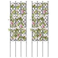 Costway 1/2 PCS 58" X 73" Garden Trellis For Climbing Plants Rustproof Metal Plant Support Frame 21 Costway 1/2 PCS 58" X 73" Garden Trellis For Climbing Plants Rustproof Metal Plant Support Frame -Costway GUEST 320728d6 9246 46b0 89c2 425bcdadb60a