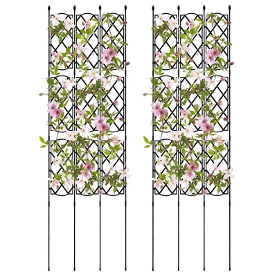 Costway 1/2 PCS 58" X 73" Garden Trellis For Climbing Plants Rustproof Metal Plant Support Frame 12 Costway 1/2 PCS 58" X 73" Garden Trellis For Climbing Plants Rustproof Metal Plant Support Frame - Image 10