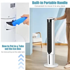 Costway 41'' Evaporative Air Cooler Quiet Cooling Oscillating Fan With Remote Control -Costway GUEST 32db035d 7d06 4788 a072 34b117d25ea9