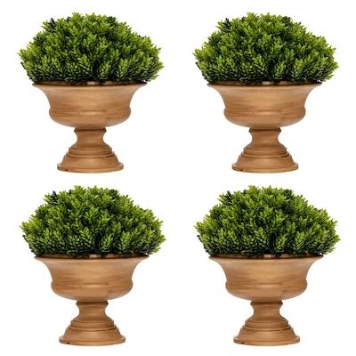 Costway 4-Pack Artificial Plants Fake Mini Potted Plant Small Greenery Decor For Indoor 11 Costway 4-Pack Artificial Plants Fake Mini Potted Plant Small Greenery Decor For Indoor - Image 9
