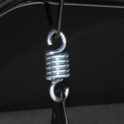 Costway Outdoor Patio Swing Canopy 3 Person Canopy Swing Chair Patio Hammock Black 7 Costway Outdoor Patio Swing Canopy 3 Person Canopy Swing Chair Patio Hammock Black - Image 5