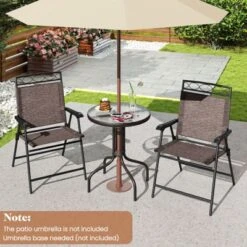 Costway 3 PCS Outdoor Bistro Dining Furniture Set With 1.57" Umbrella Hole Rippled 17 Costway 3 PCS Outdoor Bistro Dining Furniture Set With 1.57" Umbrella Hole Rippled -Costway GUEST 351e898e 04c9 4141 8cba 0fc8e50b2d75