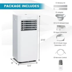Costway 10000 BTU Portable Air Conditioner 4-in-1 AC With Cool Fan Humidifier Sleep Mode -Costway GUEST 351fc52e 8569 4c52 909c 479692146290