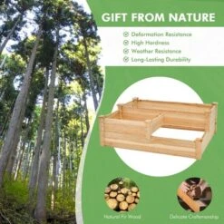 Costway 3-Tier Outdoor Raised Garden Bed Vegetable Planter Box For Patio Lawn Backyard -Costway GUEST 365796cd 9b3a 496b 9bd6 fbf0c4439452