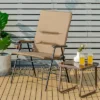 Costway Patio Padded Folding Portable Chair Camping Dining Outdoor Beach Chair GreyBrown -Costway GUEST 386308d2 00df 499a 92df aec8557b6a46
