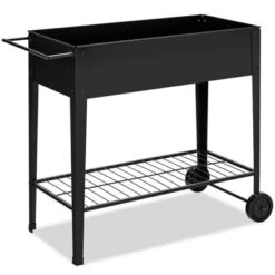 Costway Raised Garden Bed Elevated Planter Box On Wheels Steel Planter W/Shelf 18 Costway Raised Garden Bed Elevated Planter Box On Wheels Steel Planter W/Shelf -Costway GUEST 38867dd7 e42f 453d a5fd 8ff3871b685d