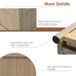 Costway 2PC 68in Wood Planter Box W/Trellis Raised Garden Bed For Climbing Plant -Costway GUEST 3910ad8d 3de7 4e5c b81e 0e2715279d2f