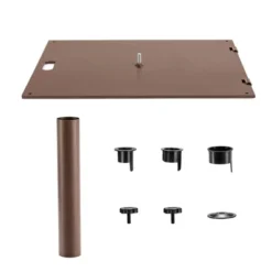 Costway 10ft Solar Lights Patio Umbrella Outdoor W/ 50 LBS Movable Umbrella Stand Red -Costway GUEST 39ac91e6 92dd 4b71 b96e 178ee9e06694