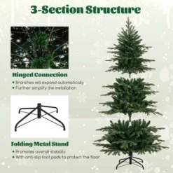 Costway 6/7.5/9 FT Artificial Christmas Tree With 714/1162/1770 Branch Tips 260/280/560 LED Lights 3 Timers Remote -Costway GUEST 3a3d13b8 3e29 4bd2 8df9 ae97c0ec84a0