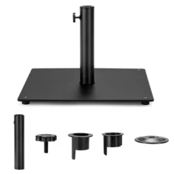 Costway 36LBS Square Umbrella Base Stand Weighted Patio Market Umbrellas Black -Costway GUEST 3a6e929d ecb9 483e b275 5adfeb849a18