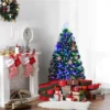 Costway 3FT Pre-Lit Fiber Optic Christmas Tree Multicolor Lights