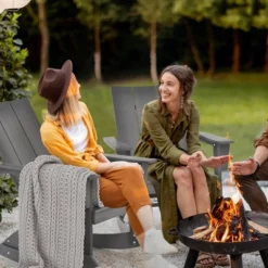 Costway Patio Adirondack Rocking Chair All Weather HDPE Porch Rocker 330lbs Grey Outdoor -Costway GUEST 3b8cac9d e7bf 4441 89d0 2a53b852a7fe