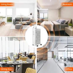 Costway 1500W Oil Filled Space Heater Electric Oil Radiant Heater W/ Safety Protection -Costway GUEST 3bbe05f0 9bad 4a5b b5ef d9ec9b8a29ab