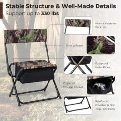 Costway Folding Hunting Chair Foldable Portable Fishing Stool With Storage Pocket 17 Costway Folding Hunting Chair Foldable Portable Fishing Stool With Storage Pocket -Costway GUEST 3bd266c9 bfd5 4514 af13 e3cba57dbfee