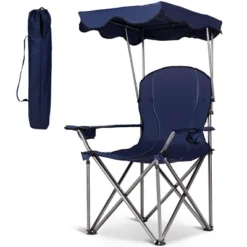 Costway Portable Folding Beach Canopy Chair W/ Cup Holders Bag Camping Hiking Outdoor -Costway GUEST 3bd7416e 1f98 43b7 8a04 cd485323ec58