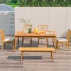 Costway 6-Person Outdoor Acacia Wood Dining Table With 1.96" Umbrella Hole Rectangular -Costway GUEST 3c45157e a3a2 45fa a3b2 4280b16fa4cb