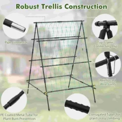 Costway Cucumber Trellis For Plant Climbing Foldable Garden Tunnel Trellis With Plastic Coated Tube 15 Costway Cucumber Trellis For Plant Climbing Foldable Garden Tunnel Trellis With Plastic Coated Tube -Costway GUEST 3c54ea82 802f 4a8b 85f8 35ee2be35d04