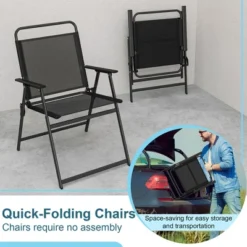 Costway 3pcs Patio Folding Conversation Chairs&Table Heavy-Duty Metal Outdoor Portable 17 Costway 3pcs Patio Folding Conversation Chairs&Table Heavy-Duty Metal Outdoor Portable -Costway GUEST 3c97cedd af42 4298 8bb3 782e0108569c