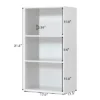 Costway 2 PCS 3 Tier Open Shelf Bookcase Multi-functional Storage Display Cabinet White -Costway GUEST 3d19cebc 6437 45f4 8cf2 7ff7beda5e4c