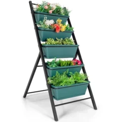 Costway 5-tier Vertical Garden Planter Box Elevated Raised Bed W/5 Container -Costway GUEST 3ea0644a 265b 4039 82d5 de87b22fb7c1