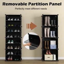 Costway Portable Shoe Rack Organizer 12-Cube 48 Pair Shoe Shelf Storage Cabinet W/Hook 14 Costway Portable Shoe Rack Organizer 12-Cube 48 Pair Shoe Shelf Storage Cabinet W/Hook -Costway GUEST 3f953665 ec96 4ff3 afcc e485edffb2ed