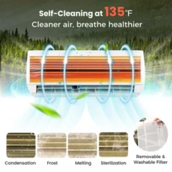 Costway 9000 BTU Mini Split Air Conditioner & Heater With 0.75 Ton Pre-Charged Heat Pump 16 Costway 9000 BTU Mini Split Air Conditioner & Heater With 0.75 Ton Pre-Charged Heat Pump -Costway GUEST 40c16ddb 967d 419a 883d 511ba9db9392