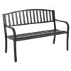 Costway 50'' Patio Garden Bench Park Yard Outdoor Furniture Steel Slats Porch Chair Seat 2 Costway 50'' Patio Garden Bench Park Yard Outdoor Furniture Steel Slats Porch Chair Seat -Costway GUEST 40cbb2c8 16d6 45ca b8a8 027e919f0322
