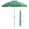 Costway 6.5FT Patio Beach Umbrella Sun Shade Tilt W/Carry Bag Turquoise -Costway GUEST 40dcdc53 8346 45f9 9371 35bae6b077bf