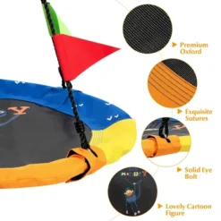 Costway 40'' Flying Saucer Tree Swing Indoor Outdoor Swing W/Hanging Straps Monkey 18 Costway 40'' Flying Saucer Tree Swing Indoor Outdoor Swing W/Hanging Straps Monkey -Costway GUEST 412b08a8 d290 492b 985a c76d71747048