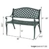 Costway 40'' Outdoor Antique Garden Bench Aluminum Frame Seats Chair Patio Garden Furni 1 Costway 40'' Outdoor Antique Garden Bench Aluminum Frame Seats Chair Patio Garden Furni -Costway GUEST 417f92f1 3d42 4e37 9011 994d8c068170