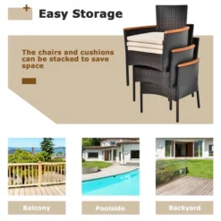 Costway 7PCS Patio Rattan Dining Set Armrest Cushioned Chair Wooden Tabletop 13 Costway 7PCS Patio Rattan Dining Set Armrest Cushioned Chair Wooden Tabletop -Costway GUEST 418112d2 2578 49ca b6a7 8f780b9924ed