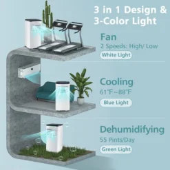 Costway 7100 BTU (10000 BTU ASHRAE) Portable Air Conditioner 3-in-1 AC Unit W/ Cool Dehum Fan Sleep Mode 15 Costway 7100 BTU (10000 BTU ASHRAE) Portable Air Conditioner 3-in-1 AC Unit W/ Cool Dehum Fan Sleep Mode -Costway GUEST 42118736 095d 4686 997d 23c09b4963b3