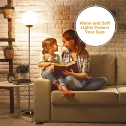 Costway 67'' Frosted Glass Globe Floor Lamp W/ 9W LED Bulb For Living Room Bedroom Office 15 Costway 67'' Frosted Glass Globe Floor Lamp W/ 9W LED Bulb For Living Room Bedroom Office -Costway GUEST 42bbca5d 72ba 4f21 9752 3812d1f3f5f3