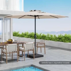 Costway 12 FT Patio Umbrella Outdoor Market Umbrella With Crank Handle 8 Sturdy Ribs Coffee/Beige/Red/Navy/Gray 19 Costway 12 FT Patio Umbrella Outdoor Market Umbrella With Crank Handle 8 Sturdy Ribs Coffee/Beige/Red/Navy/Gray -Costway GUEST 42d22bb1 2084 43bf bf02 b83c92cc41b8