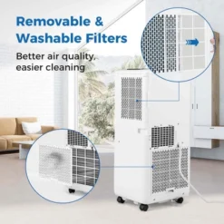 Costway 8000 BTU Portable Air Conditioner 3 In 1 Air Cooler With Fan & Dehumidifier 5000 BTU(8000BTU ASHRAE) 14 Costway 8000 BTU Portable Air Conditioner 3 In 1 Air Cooler With Fan & Dehumidifier 5000 BTU(8000BTU ASHRAE) -Costway GUEST 430318d7 a7fe 4051 b5ae 48f94de4edd6