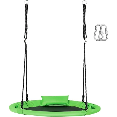 Costway 660 Lbs Saucer Tree Swing 40 Inch Kids Toddler Swing Set With Adjustable Ropes 12 Costway 660 Lbs Saucer Tree Swing 40 Inch Kids Toddler Swing Set With Adjustable Ropes - Image 10