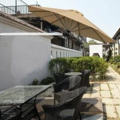 Costway 8ft Wall-Mounted Umbrella Telescopic Folding Tilt Sun Shade TanTurquoise 24 Costway 8ft Wall-Mounted Umbrella Telescopic Folding Tilt Sun Shade TanTurquoise -Costway GUEST 43caf2ab faf4 4b99 9d03 7acf3b7bba36