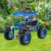 Costway Garden Cart Patio Wagon Rolling Work Seat With Tool Tray Basket Planting Blue/Red/Green -Costway GUEST 443b975d dc27 4aed 99cd 6850700af177